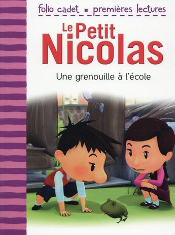 Couverture du livre « Le petit Nicolas Tome 29 : une grenouille à l'école » de Emmanuelle Lepetit aux éditions Gallimard-jeunesse