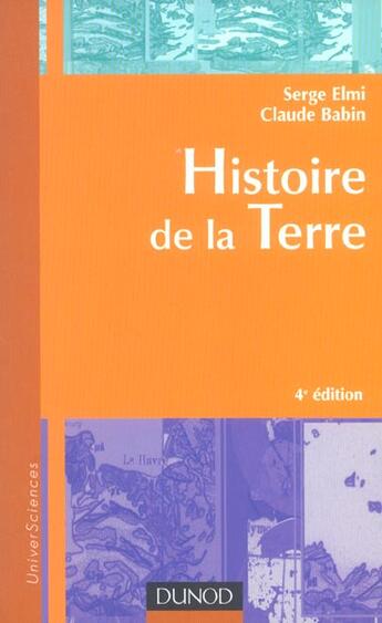 Couverture du livre « Histoire De La Terre ; 4e Edition » de Serge Elmi et Claude Babin aux éditions Dunod