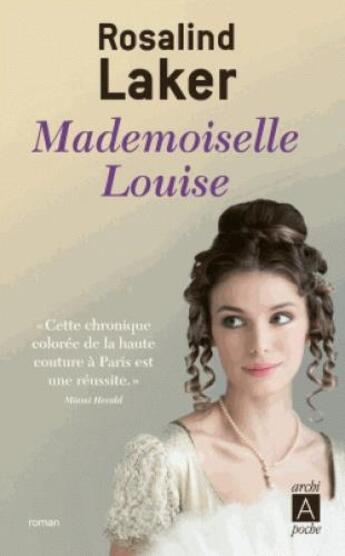 Couverture du livre « Mademoiselle Louise » de Rosalind Laker aux éditions Archipoche