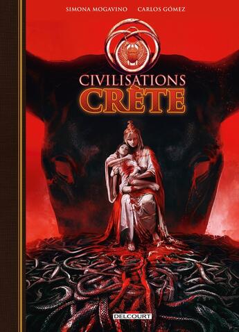 Couverture du livre « Civilisations : Crète » de Simona Mogavino et Carlos Gomez aux éditions Delcourt