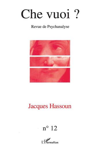 Couverture du livre « Jacques Hassoun » de  aux éditions L'harmattan