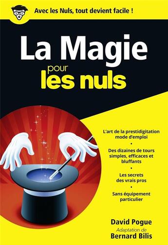 Couverture du livre « La magie pour les nuls » de Pogue David aux éditions First