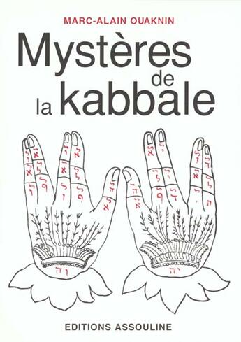 Couverture du livre « Les mysteres de la kabbale » de Marc-Alain Ouaknin aux éditions Assouline