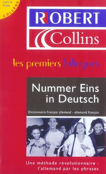 Couverture du livre « R&c nummer eins in deutsch » de Back/Zimmermann aux éditions Le Robert