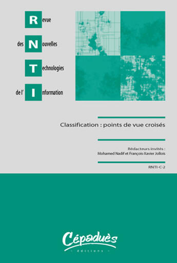 Couverture du livre « Classification : points de vue croisés » de  aux éditions Cepadues