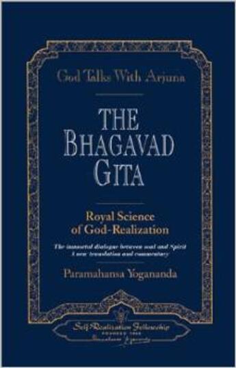 Couverture du livre « God talks with Arjuna: The Bhagavad Gita » de Paramahansa Yogananda aux éditions Srf