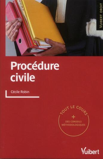 Couverture du livre « Procédure civile » de Cecile Robin aux éditions Vuibert