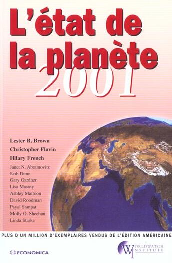 Couverture du livre « L'état de la planète 2001 » de Lester R. Brown aux éditions Economica