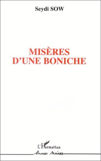 Couverture du livre « Miseres d'une boniche » de Sow Seydi aux éditions L'harmattan