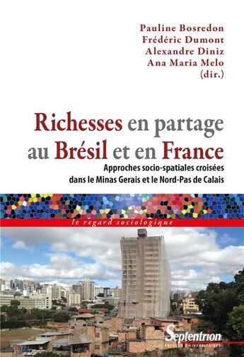 Couverture du livre « Richesses en partage au Brésil et en France ; approches socio-spatiales croisées dans le Minas Gerais et le Nord-Pas de Calais » de Frederic Dumont et Pauline Bosredon et Alexandre Diniz et Ana Maria Melo aux éditions Pu Du Septentrion