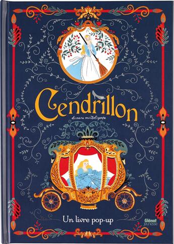 Couverture du livre « Pop up Cendrillon » de Dinara Mirtalipova aux éditions Glenat Jeunesse