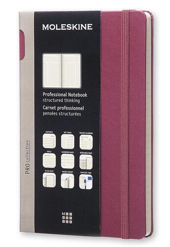 Couverture du livre « Carnet professionnel gd format couv rigide prune » de Moleskine aux éditions Moleskine