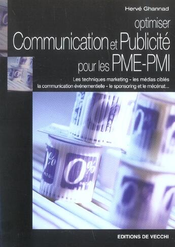 Couverture du livre « Optimiser communication et publicite pour les pme-pmi » de Hervé Ghannad aux éditions De Vecchi