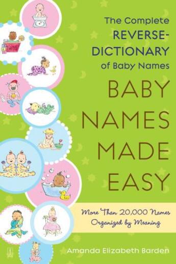 Couverture du livre « Baby Names Made Easy » de Barden Amanda Elizabeth aux éditions Touchstone