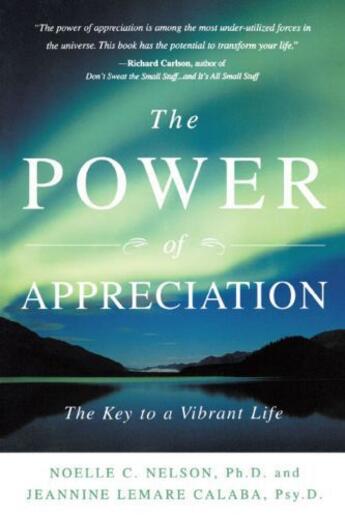 Couverture du livre « The Power of Appreciation » de Calaba Jeannine Lemare aux éditions Atria Books Beyond Words