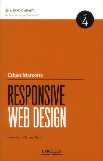 Couverture du livre « Responsive web design » de Ethan Marcotte aux éditions Eyrolles