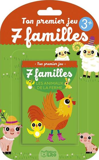 Couverture du livre « Premier jeu 7 fam ani ferme » de  aux éditions Lito