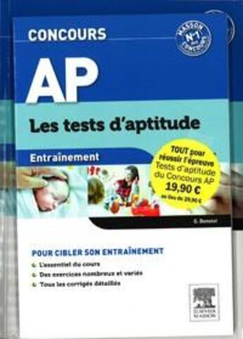 Couverture du livre « Pack concours ap - les tests d'aptitude - pack 2 volumes - reussir l'epreuve de tests d'aptitude » de Benoist/Broyer aux éditions Elsevier-masson