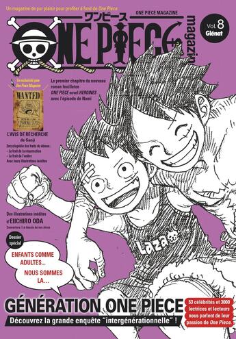 Couverture du livre « One piece magazine N.8 » de One Piece Magazine aux éditions Glenat