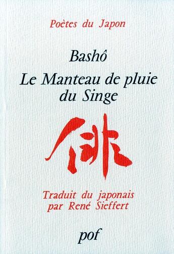 Couverture du livre « Le manteau de pluie du singe » de Basho aux éditions Pof