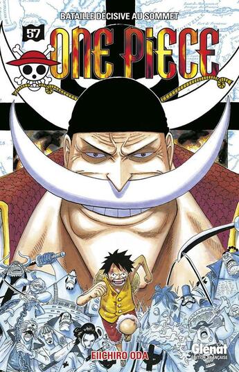 Couverture du livre « One Piece Tome 57 : bataille décisive au sommet » de Eiichiro Oda aux éditions Glenat