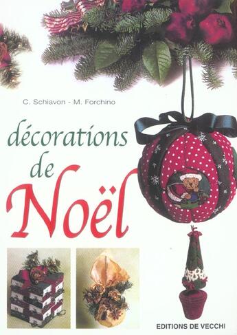 Couverture du livre « Decorations de noel » de C Schiavon et M Forchino aux éditions De Vecchi