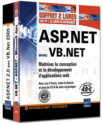 Couverture du livre « ASP.net avec VB.net ; maîtrisez la conception et le développement d'application web » de Brice-Arnaud Guerin aux éditions Eni