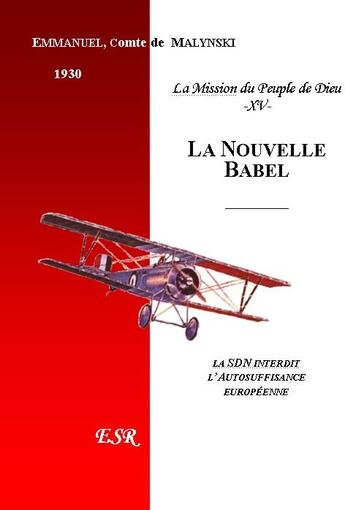 Couverture du livre « La nouvelle babel » de Emmanuel Malynski aux éditions Saint-remi