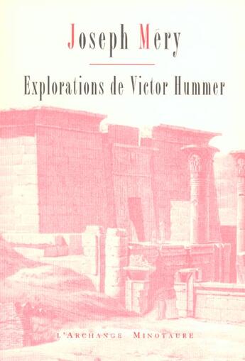 Couverture du livre « Explorations de victor hummer » de Joseph Mery aux éditions Vilo