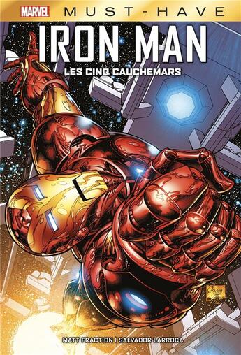 Couverture du livre « Iron Man : les cinq cauchemars » de Matt Fraction et Salvador Larroca aux éditions Panini