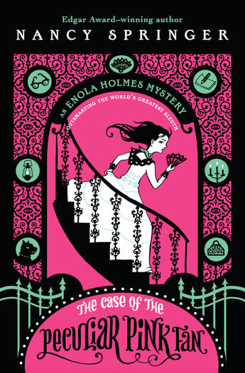 Couverture du livre « The Case of the Peculiar Pink Fan » de Nancy Springer aux éditions Penguin Group Us