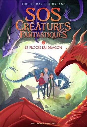 Couverture du livre « S.O.S. créatures fantastiques Tome 2 : le procès du dragon » de Tui T. Sutherland et Kari Sutherland aux éditions Gallimard-jeunesse