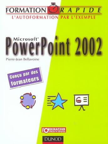 Couverture du livre « Powerpoint 2002 » de Pierre-Jean Bellavoine aux éditions Dunod