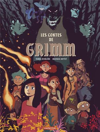 Couverture du livre « Les contes de Grimm » de Beatrice Bottet et Terkel Risbjerg aux éditions Casterman