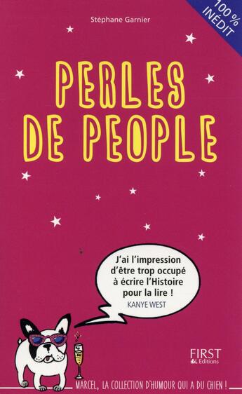 Couverture du livre « Perles de people » de Stéphane Garnier aux éditions First