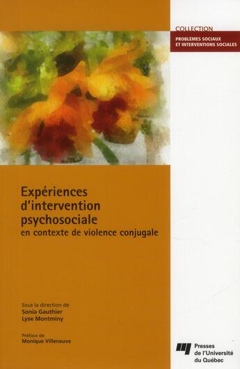 Couverture du livre « Expériences d'intervention psychosociale en contexte de violence conjugale » de  aux éditions Pu De Quebec