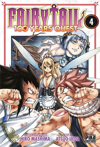 Couverture du livre « Fairy Tail - 100 years quest Tome 4 » de Mashima Hiro et Atsuo Ueda aux éditions Pika
