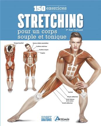 Couverture du livre « Stretching : 150 exercices pour un corps souple et tonique » de  aux éditions Artemis