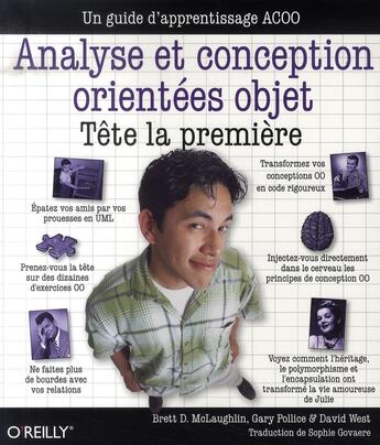 Couverture du livre « Analyse et conception orientées objet ; tête la première » de Mc-Laughlin aux éditions O Reilly France