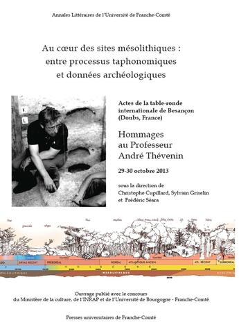 Couverture du livre « Au Coeur des sites mésolithiques : Entre processus taphonomiques et données archéologiques. Hommages au professeur André Thévenin » de Christophe Cupillard aux éditions Pu De Franche Comte