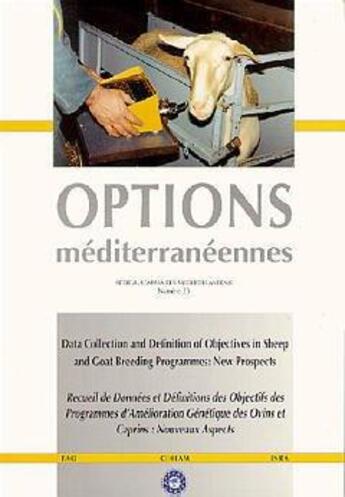 Couverture du livre « Recueil de donnees et definitions des objectifs des programmes d'amelioration genetique des ovins et » de  aux éditions Ciheam