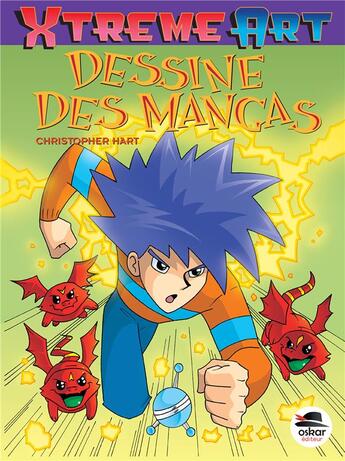 Couverture du livre « Dessine des mangas » de Christopher Hart aux éditions Oskar