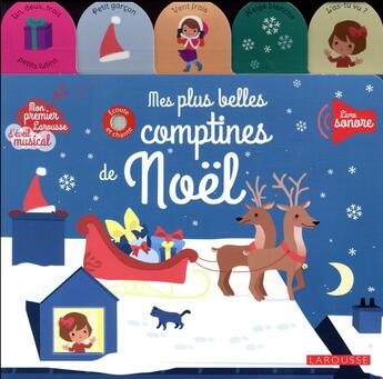 Couverture du livre « Mes plus belles comptines de noel » de Gaelle Souppart aux éditions Larousse