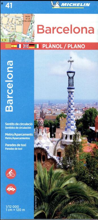 Couverture du livre « Plano barcelona e indice » de Collectif Michelin aux éditions Michelin