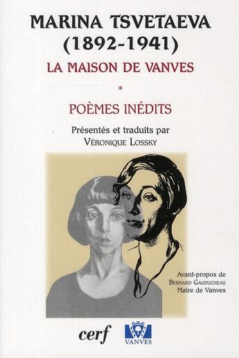 Couverture du livre « Poèmes inédits » de Marina Tsvetaieva aux éditions Cerf