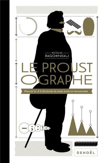 Couverture du livre « Le proustographe : Proust et à la recherche du temps perdu en infographie » de Nicolas Ragonneau aux éditions Denoel