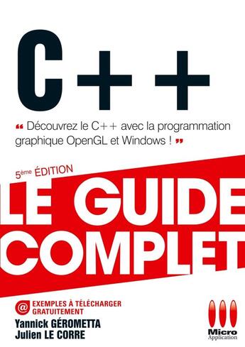 Couverture du livre « C++ (5e édition) » de Yannick Gerometta et Julien Le Corre aux éditions Ma