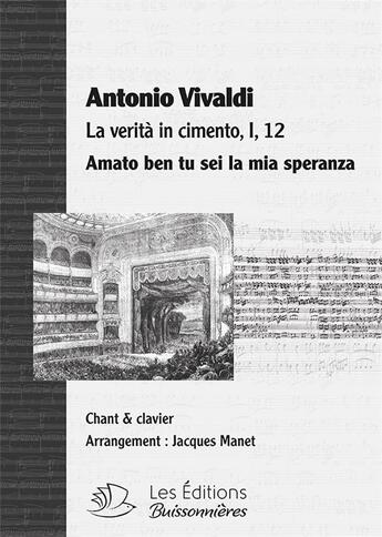 Couverture du livre « Amato Ben Tu Sei La Mia Speranza (La Verita In Cimento) » de Antonio Vivaldi aux éditions Buissonnieres