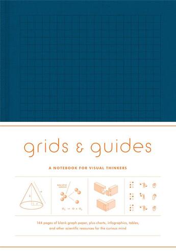 Couverture du livre « Grids & guides (navy) a notebook for visual thinkers » de  aux éditions Princeton Architectural