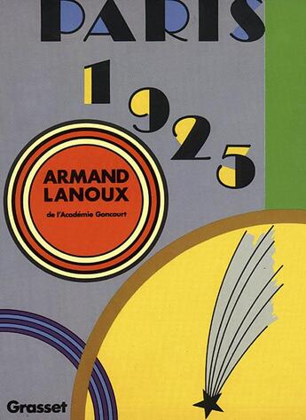 Couverture du livre « Paris 1925 » de Armand Lanoux aux éditions Grasset